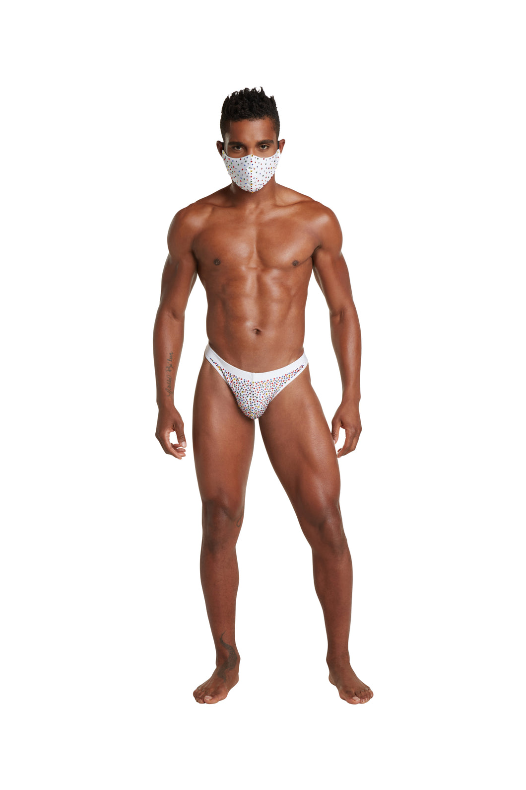 FACE MASK-RAINBOWPRIDE- Crystals
